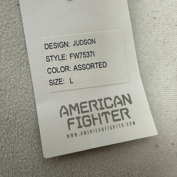 American Fighter Blue & Black 3/4 Sleeve Raglan Premium Athletic Shirt Size L - Picture 6 of 6